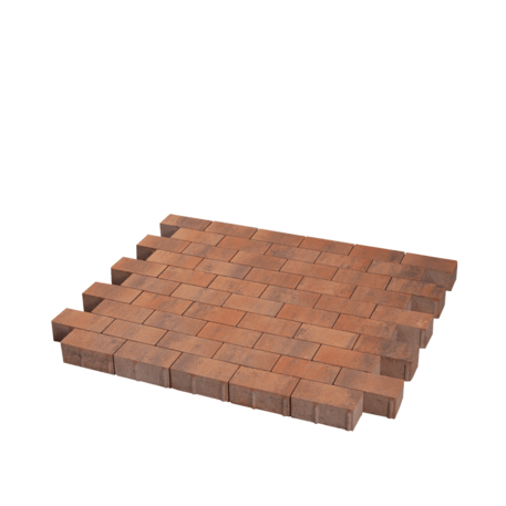 Collezione di pavimentazioni in calcestruzzo di varie dimensioni e colori 'Terana® taco'