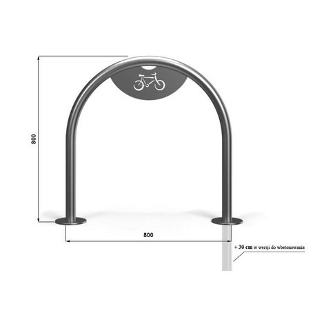 Metall-Fahrradständer 'STF/MBG-U-Luchek-A/MDL'