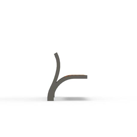 Metalinis suolas (suoliukas) su atlošu, pagamintas iš Iroko medienos 'Premium Collection / STF/13-04-99_02/MDL'