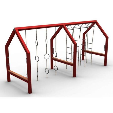 Complessi modulari per parchi giochi per bambini dai 3 ai 12 anni – collezione “Frame / Ninja” MBG-Ninja Frame Heinersdorfer Strasse II 02625