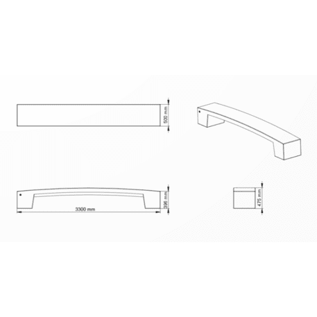 HPC Terrazzo Betonbank BS-335 | Urban Premium Collection