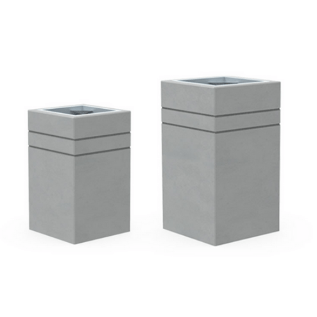 Lauko betoninė šiukšliadėžė 'Brno' 40L/70L'