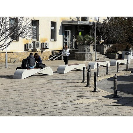 HPC Terrazzo betoninis suolas su medine sėdimąja dalimi BS-232 | Urban Premium Collection