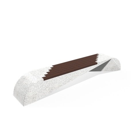 HPC Terrazzo betoninis suolas su medine sėdimąja dalimi BS-232 | Urban Premium Collection