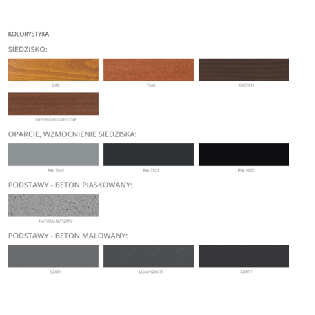 Ławka betonowa 'Savona'