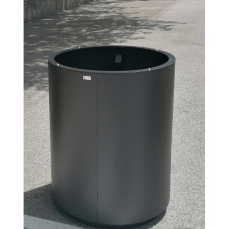 Apvalus metalinis lauko vazonas (gėlinė) 'Piramide / Ø80/85/90xH/50/70/90/100cm'