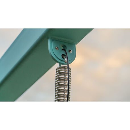 Metalinės lauko supynės su iroko medienos suolu 'Premium Collection / STF/22-31-05_02/MDL'