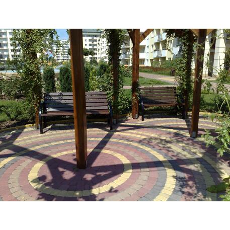 Metalinis suoliukas su atlošu, pagamintas iš Iroko medienos 'Premium / STF/06-04-09/MDL'