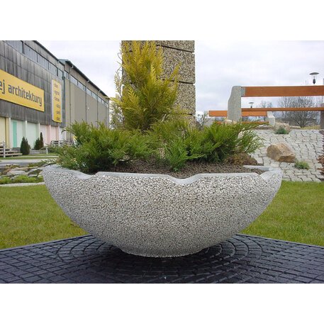 Betoninis lauko vazonas, gėlinė skirtingų spalvų 'Ø92xH/32cm'