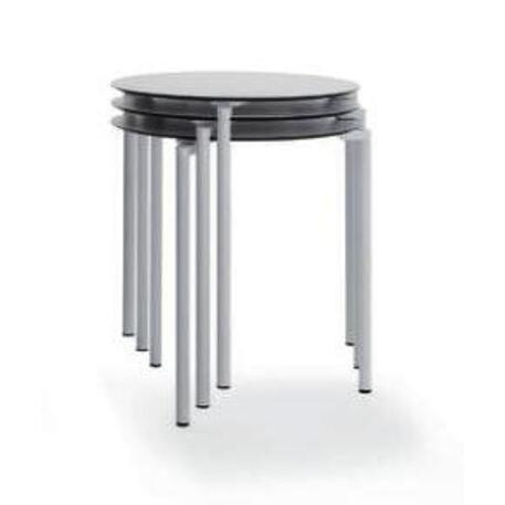 Tavolo rotondo in metallo per bar, terrazze 'LEG.03_⌀590mm'