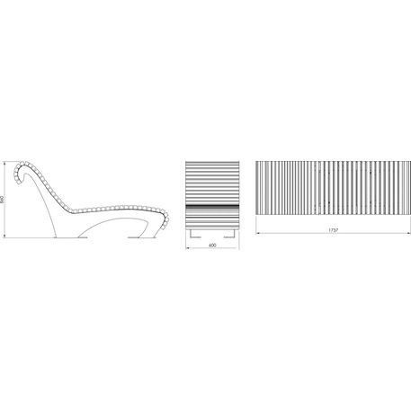 Sedia a sdraio pieghevole in metallo 'BD/WAVE_LWA069.00 /MDL'