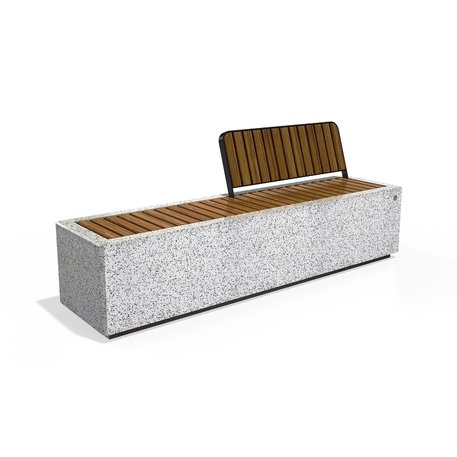 Concrete outdoor bench '200x54x81cm / BS-268-C'