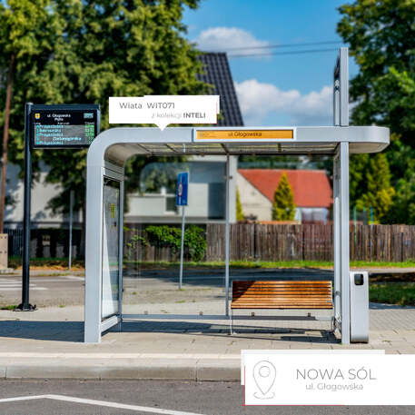 Autobusų stotelės stoginė, paviljonas 'BD/INTELI_WIT071.02/MDL'