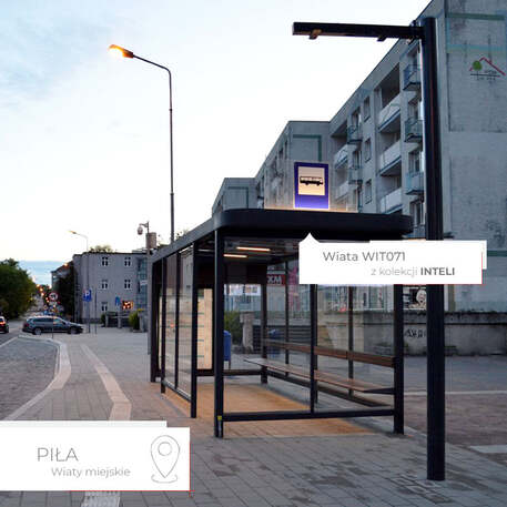 Autobusų stotelės stoginė, paviljonas 'BD/INTELI_WIT071.02/MDL'