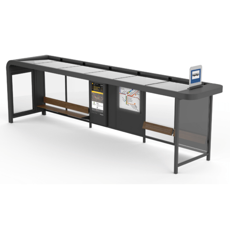 Autobusų stotelės stoginė, paviljonas 'BD/INTELI_WIT071.02/MDL'