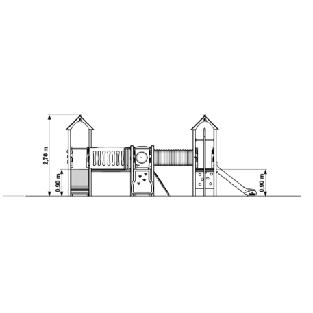 Bērnu rotaļu laukuma elements 'MBG-349/P1174'