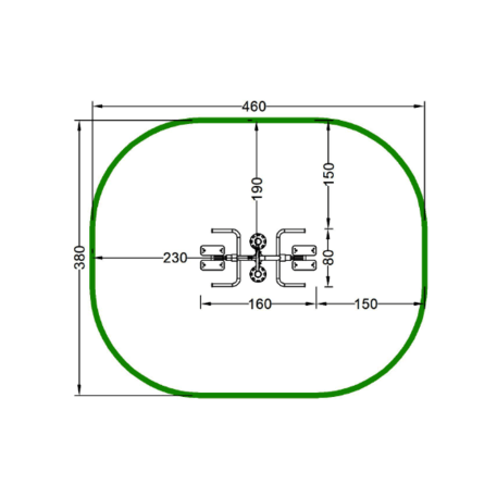 Āra metāla trenažieris 'MBG_37/OFC-3A'