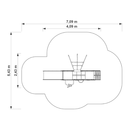 Bērnu rotaļu laukuma elements 'MBG-387/P3401'