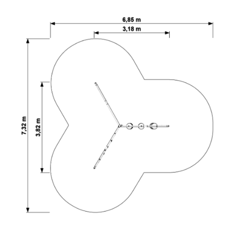 Vaikų žaidimo aikštelės kompleksas 'Laipiojimo tinklas + Švediška sienelė MBG-397/P5001'