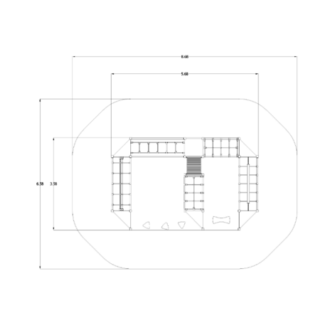 Vaikų žaidimo aikštelės kompleksas 'Lygsvaro, balansavimo takelių komplektas MBG-407/P5043'