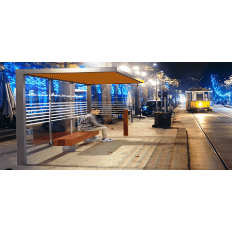 Autobusų stotelės stoginė, paviljonas 'Premium / Noi / 606-PE-COMP1'