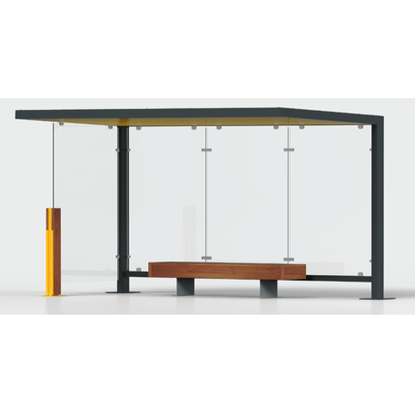 Autobusų stotelės stoginė, paviljonas 'Premium / Noi / 606-PE-COMP1'