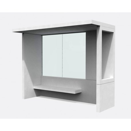 Autobusų stotelės laukimo paviljonas 'Concrete Unic / 300cm'