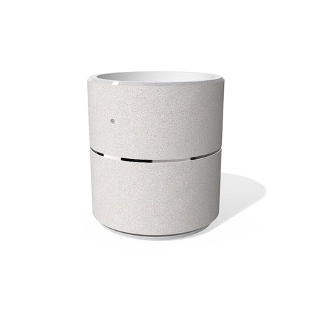 Apvalus betoninis terrazo vazonas (gėlinė) 'Premium / Ø100xH/110cm_BS-384'