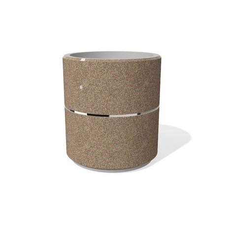 Apvalus betoninis terrazo vazonas (gėlinė) 'Premium / Ø100xH/110cm_BS-384'