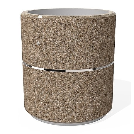 Apvalus betoninis terrazo vazonas (gėlinė) 'Premium / Ø100xH/110cm_BS-384'