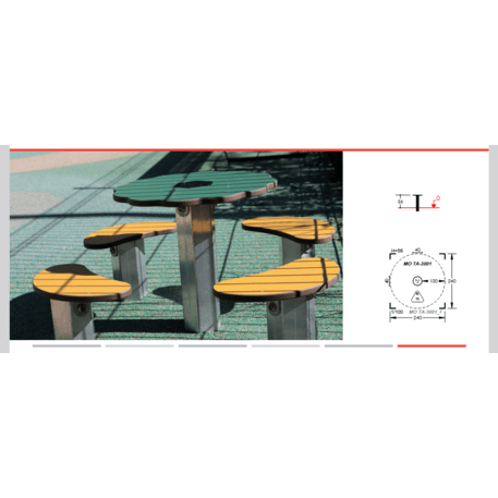 Žaidimų stalas vaikų aikštelėms 'MO_TA-3001-01'