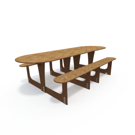 Žaidimų stalas su suolais vaikų aikštelėms 'MO_TA-7005-19'