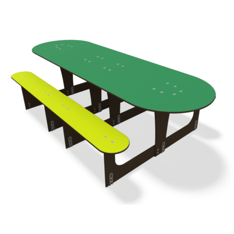 Žaidimų stalas su suolais vaikų aikštelėms 'MO_TA-7005-19'