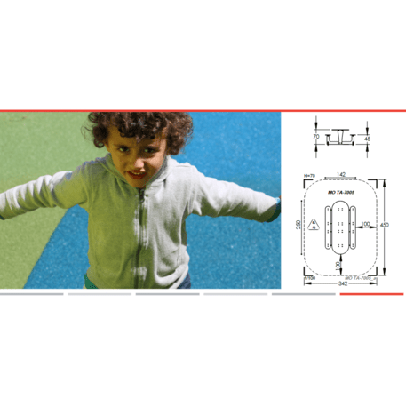 Žaidimų stalas su suolais vaikų aikštelėms 'MO_TA-7005-19'