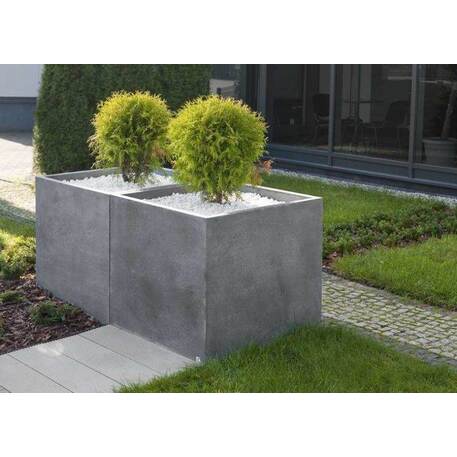 Betoninis lauko vazonas, gėlinė 'Big planter / 39x39xH/90cm'
