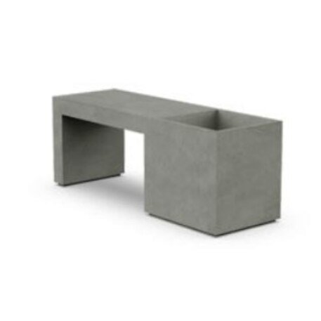 Betoninis lauko suolas su vazonu 'Regular / 001350'