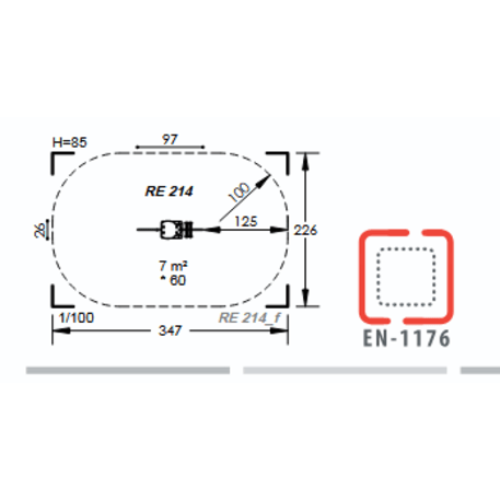 Spyruokliukas vaikų žaidimų aikštelėms 'Gyvatėlė MBG-1005/RE 214-99'