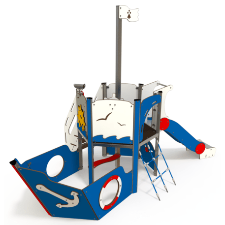  Vaikų žaidimo aikštelės kompleksas, kolekcija 'Piratų laivas / MBG-1184_CI 09-1001-Q14'