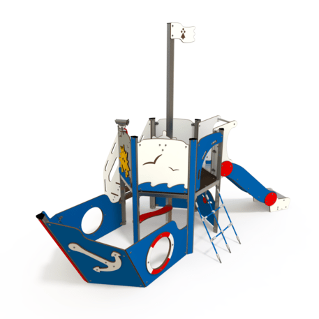  Vaikų žaidimo aikštelės kompleksas, kolekcija 'Piratų laivas / MBG-1184_CI 09-1001-Q14'