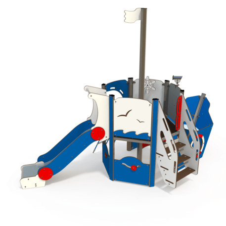  Vaikų žaidimo aikštelės kompleksas, kolekcija 'Piratų laivas / MBG-1184_CI 09-1001-Q14'