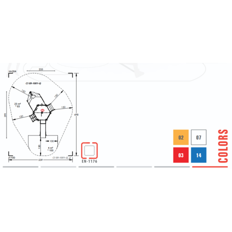  Vaikų žaidimo aikštelės kompleksas, kolekcija 'Piratų laivas / MBG-1184_CI 09-1001-Q14'