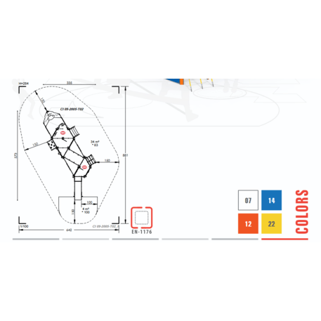  Vaikų žaidimo aikštelės kompleksas, kolekcija 'Piratų laivas / MBG-1194_CI 09-2005-T02'