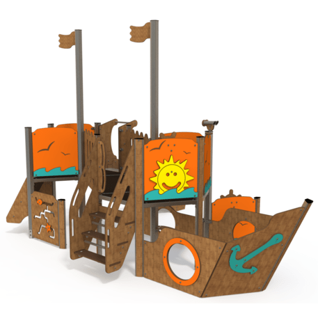  Vaikų žaidimo aikštelės kompleksas, kolekcija 'Piratų laivas / MBG-1197_CI 09-2008-Q99'