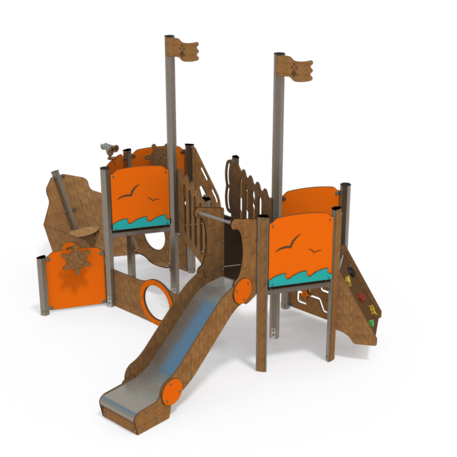  Vaikų žaidimo aikštelės kompleksas, kolekcija 'Piratų laivas / MBG-1197_CI 09-2008-Q99'