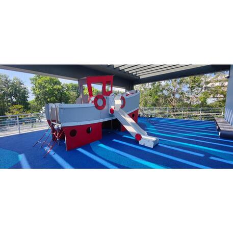  Vaikų žaidimo aikštelės kompleksas, kolekcija 'Piratų laivas / MBG-1202_CI 12-1006-B99'