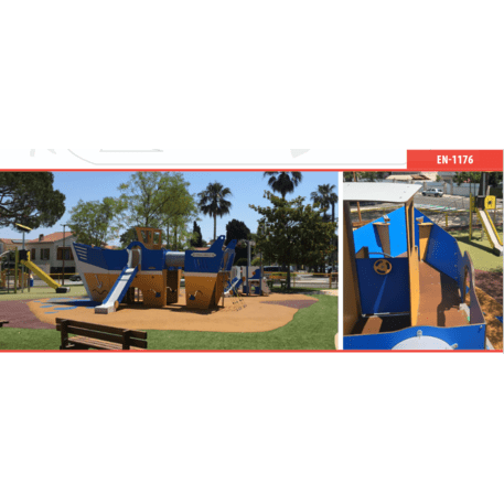  Vaikų žaidimo aikštelės kompleksas, kolekcija 'Piratų laivas / MBG-1202_CI 12-1006-B99'