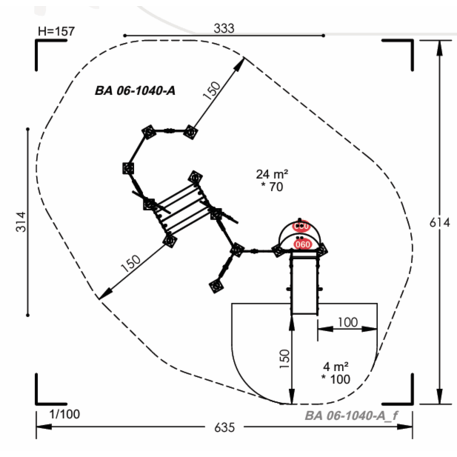 Vaikų žaidimų aikštelių įranga Baby linija – mažiesiems 'MBG-2080_BA 06-1040-A99'