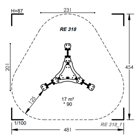 Spyruokliukas vaikų žaidimų aikštelėms 'MBG-1112_RE 318-14'