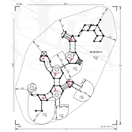 Vaikų žaidimų aikštelių įranga Baby linija – mažiesiems 'MBG-2143_BA 06-7001-A03'