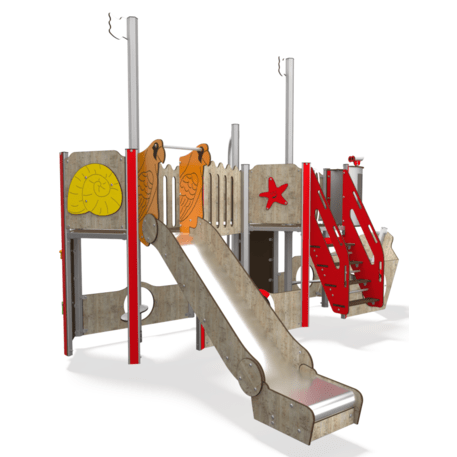  Vaikų žaidimo aikštelės kompleksas, kolekcija 'Piratų laivas / MBG-1210_CI 12-2002-T05'